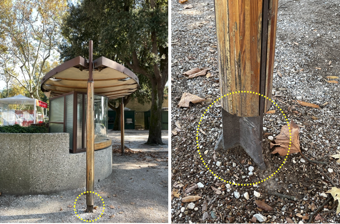 Image 17: Grounding of the Y shape fins with an intermediate triangular plate. For me, not the most elegant solution! (author’s collection)